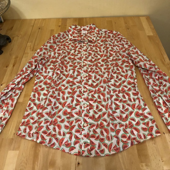J. Crew Tops - J. Crew Perfect Fit Watermelon Shirt